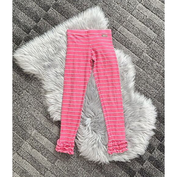 Matilda Jane sz 10 Friends Forever Gianna Stripe Ruffled Leggings - Picture 1 of 4